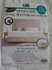 Better Home Queen Vinyl Mattress Cover Zippered Waterproof Bed Bug Dust Mite