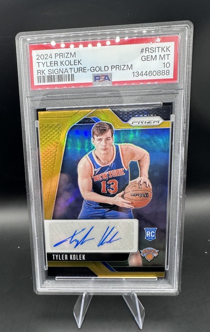 2024 Prizm Tyler Kolek Rookie Signatures Gold /10 PSA 10 Pop 1 🔥