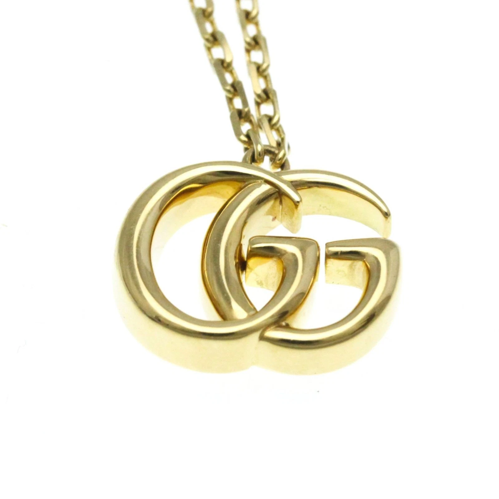 Bracciale Gucci GG Marmont oro giallo K18YG charm lucido con sacchetto portaoggetti 16 cm