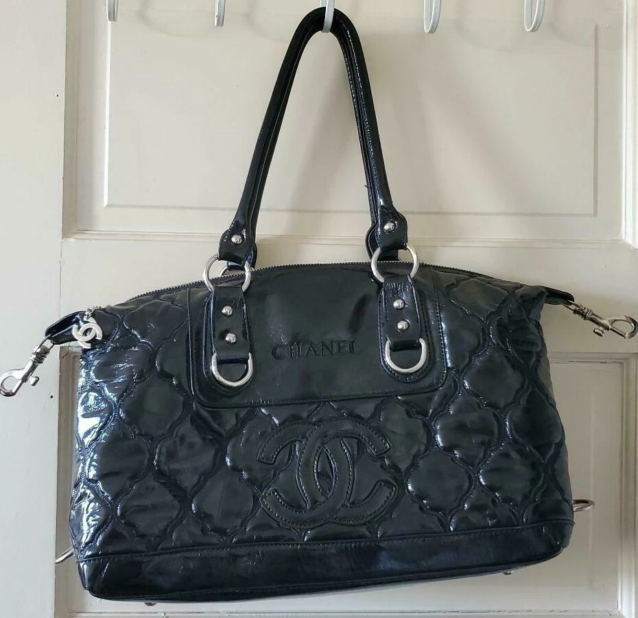 RARE AND 100% AUTHENTIC CHANEL BIG BLACK TOTE/ HAND BAG / LARGE