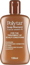 Image of Polytar Scalp Shampoo, Coal Tar Solution 4%, For Scalp Treatments - 150ml
