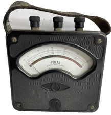 Westinghouse Voltage Volts Alternating Current 20-200 Cycles Leather Handle