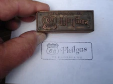 Vintage Phillips 66 Print Block Letterpress Advertising
