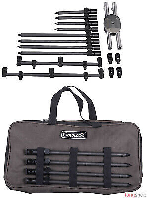 Prologic Black Fire Pod n Goalpost Kit 3 Ruten RodPod Karpfenangeln SET