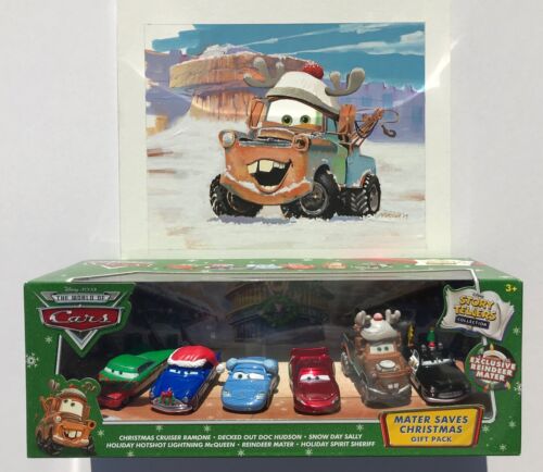 D/PCars Reindeer Mater Saves Christmas Approval Sample w/ 8"x10" Original Art! - Picture 1 of 6