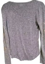 Pink Victorias Secret Sleepwear Top Womans Size S Gray Long Sleeve