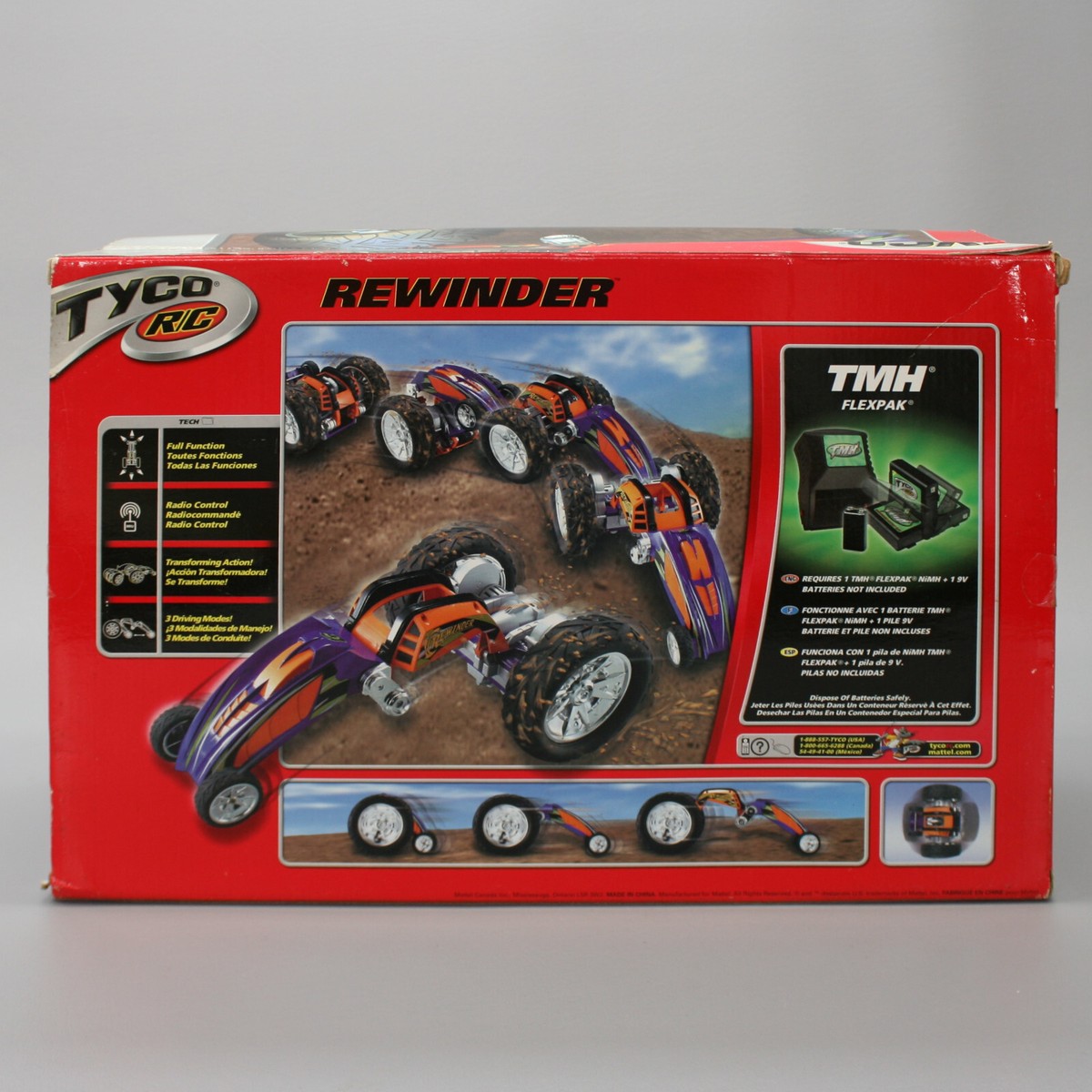 TYCO RC REBOUND SUPERBIKE RARE avec récepteur