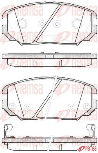 REMSA 1204.12 Bremsbelagsatz für Scheibenbremse Bremsbelagsatz