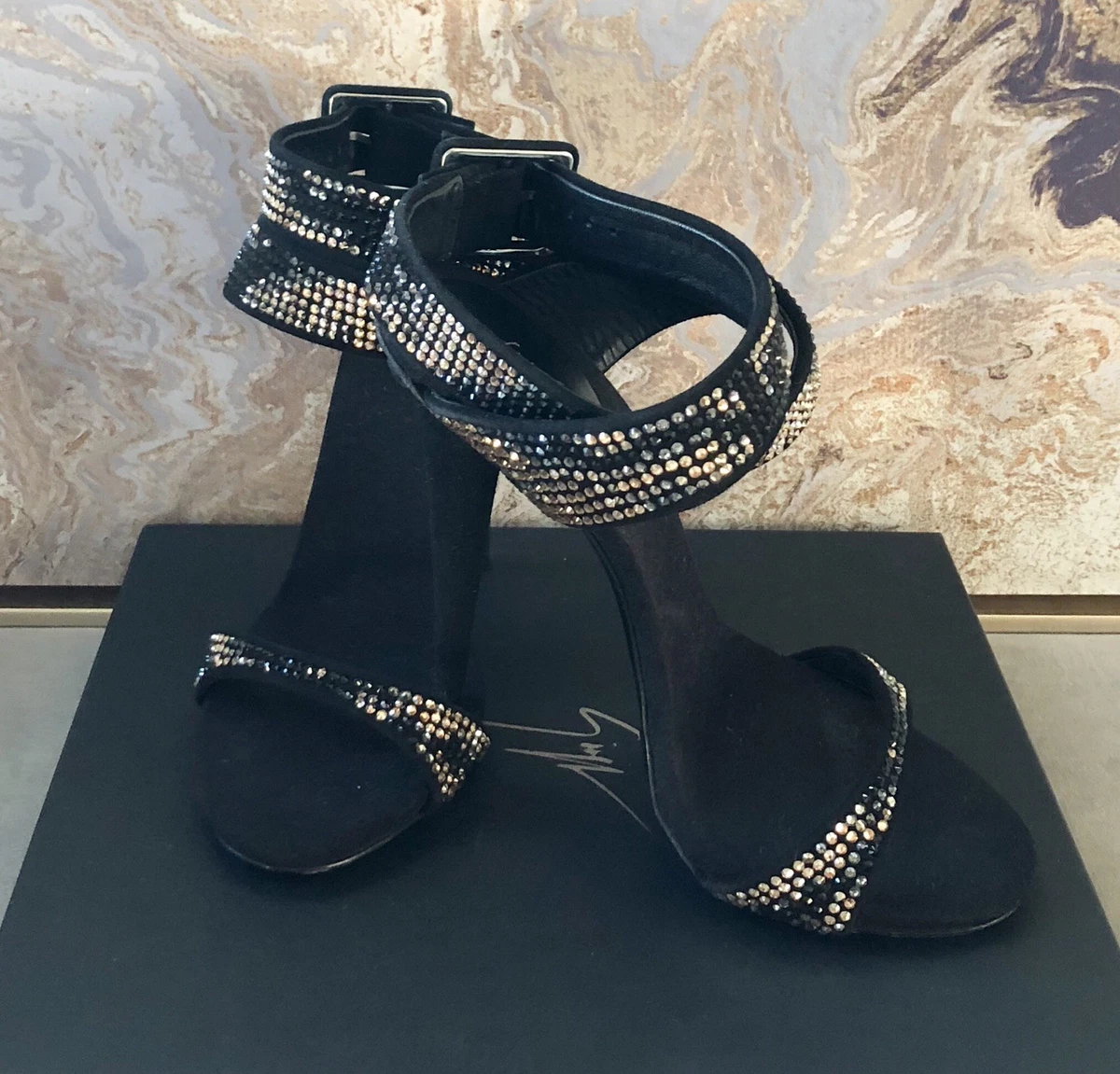 Swarovski crystal sandals sales