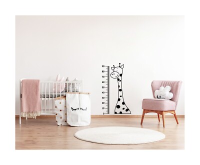 Baby Wachstum Höhe Tabelle Giraffe Form Stil Wandkunst Vinyl Aufkleber Sticker (L)
