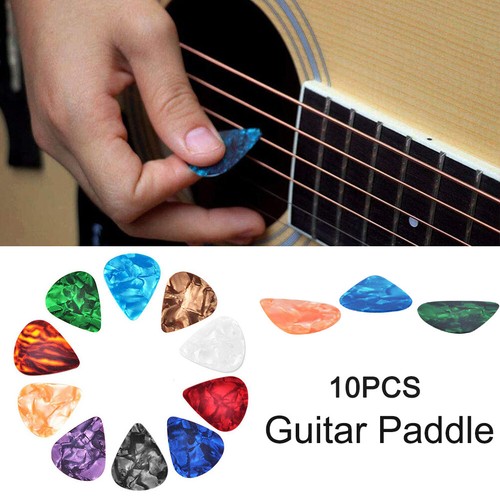 10pcs Guitar Celluloid Picks Ukulele Plectrum Guitar Thumb Pick (0.46mm