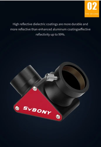 SVBONY SV188P 1.25inch 90 Degree Dielectric Mirror Diagonal 99% Reflectivity - Picture 3 of 11