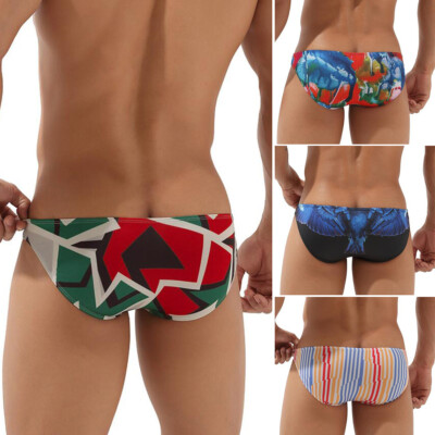 New Seobean Men's Stretch Polyester Sexy Super Underwear Breathable Briefs M-2XL