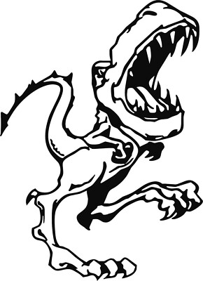 Dinosaurier Vinyl Aufkleber Sticker für Auto/Fenster/Wand