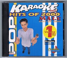 CHARTBUSTER KARAOKE CB-80023 HITS OF 2000 MALE POP SERIES V-1, NEW CD G, OOP
