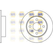 2x Brake Discs Solid For Vauxhall Astra H/MK5 1.7 CDTi Napa Rear 569108 90498304