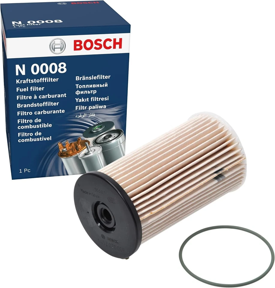 KIT DE SERVICIO PARA SEAT LEON 2.0 TDi FR MK2 2009-2012 FILTROS DE COMBUSTIBLE BOSCH AIR OIL Foto 2 de 4