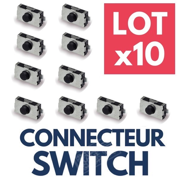 Lot De 10 Interrupteurs Bouton-poussoir Pour Télécommande De Voiture Toyota - Neuf, Clé Auto Plip