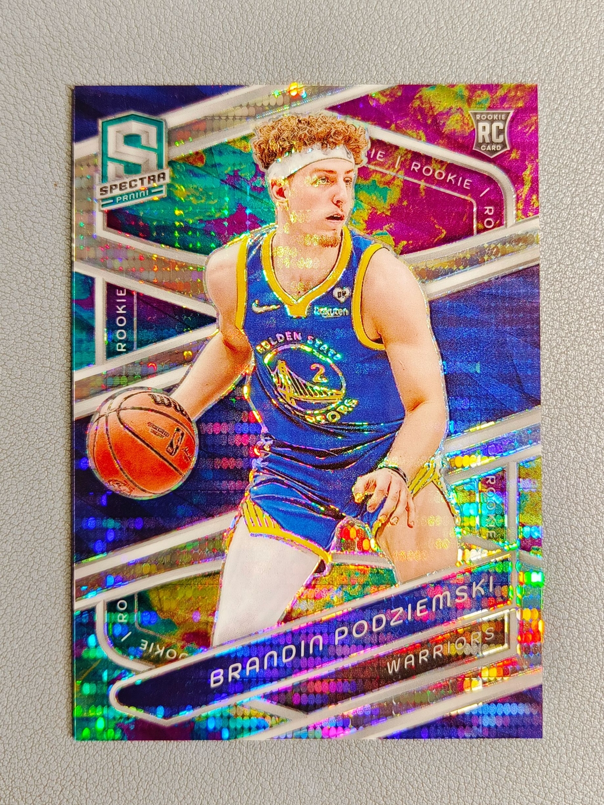 2023-24 Panini Spectra Brandin Podziemski /125 Celestial Prizm Rookie RC #146