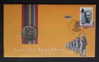 1995 Australia Remembers 50c PNC & Coin cover VGC