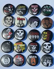 Misfits Button Set 1.5 Inch Pin LOT. Horror Punk Rock
