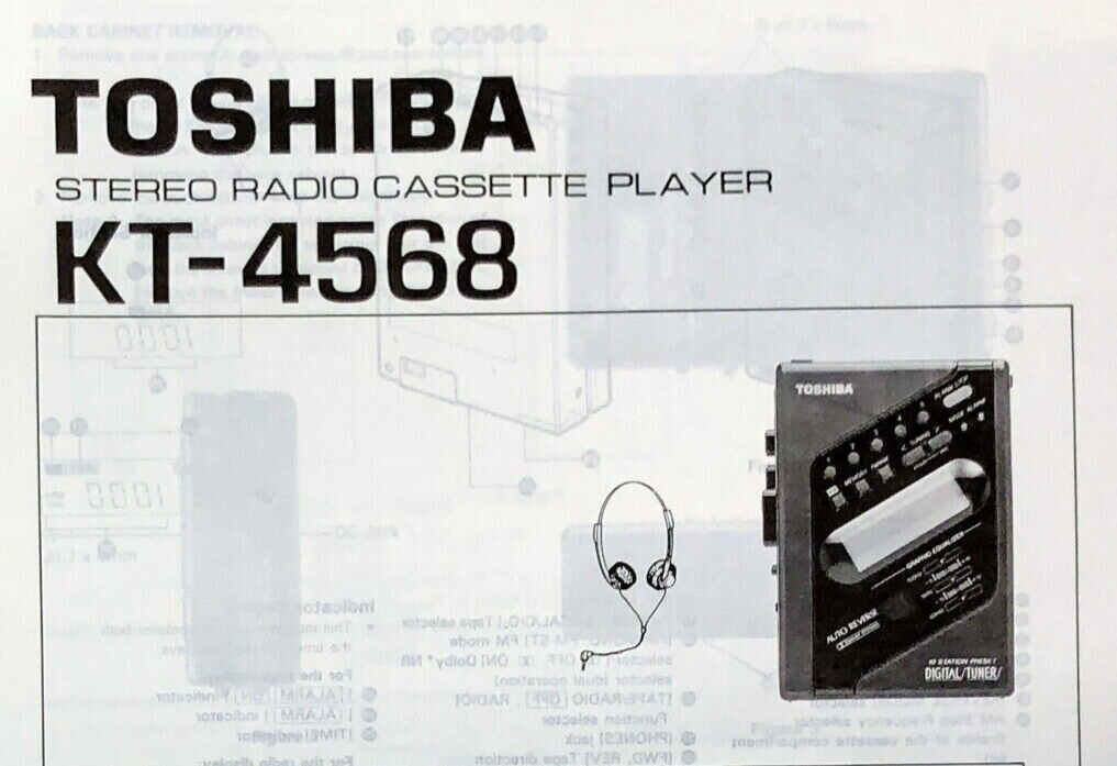 Kit Cintura Di Ricambio DeckTech™ Toshiba Walkman KT-4065 KT4065 - Foto 4