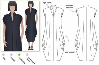Style Arc Schnittmuster Toni Kleid Gr. 18-30