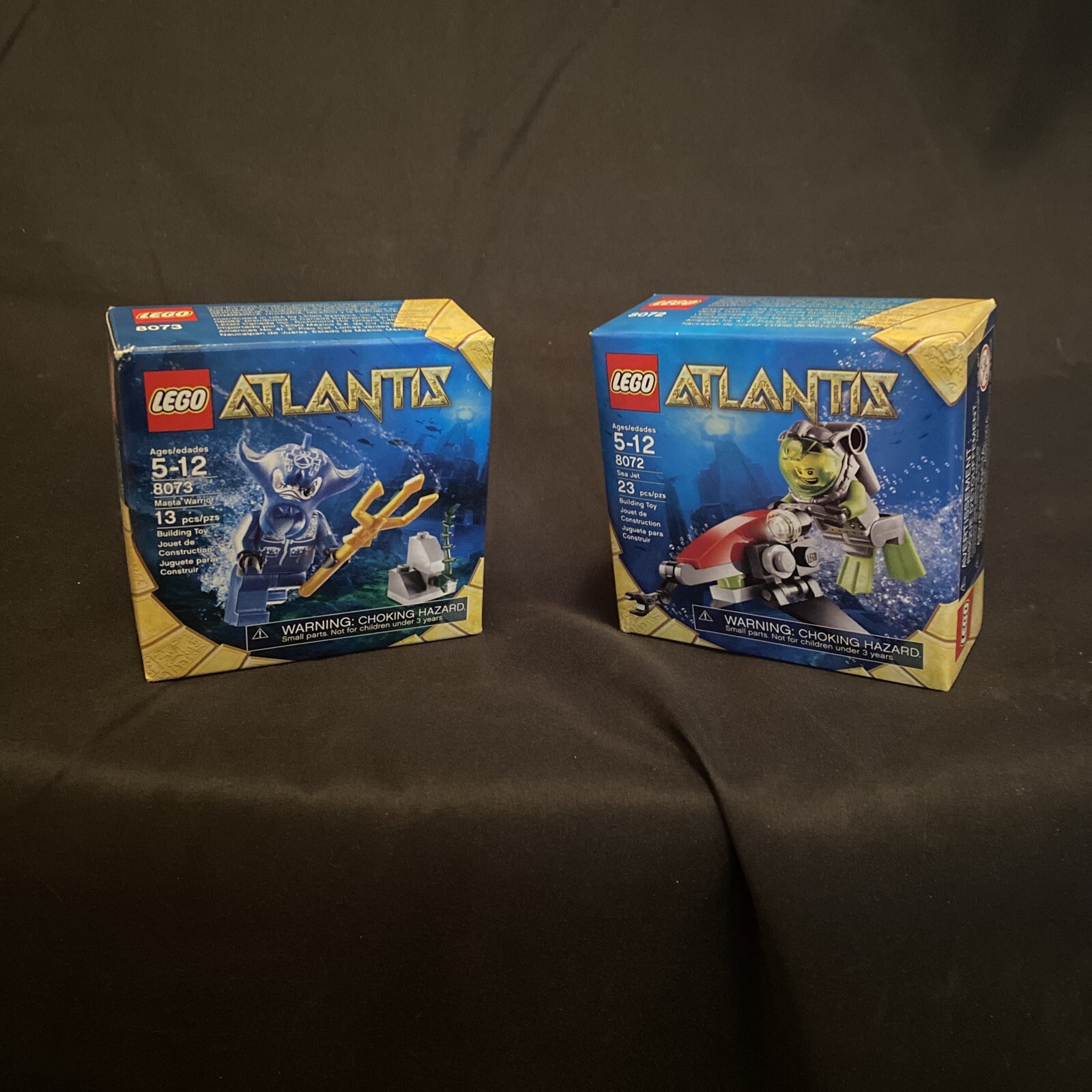 LEGO Atlantis: Sea Jet (8072) & Manta Warrior (8073) Factory Sealed New