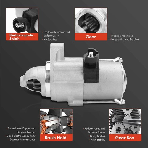 New Starter Motor for Honda Fit 2015-2020 L4 1.5L Petrol DOHC 1.2kW 12V CW 9T - 第 4/8 張圖片