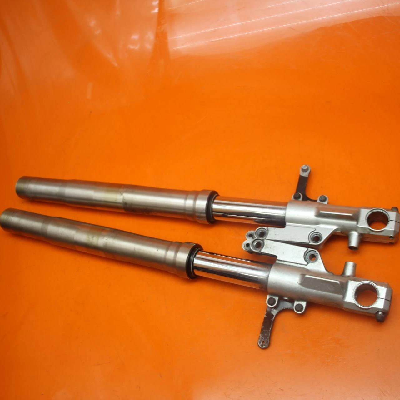 00-01 KAWASAKI NINJA ZX12R OEM STRAIGHT FRONT FORKS SHOCK