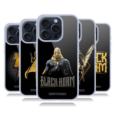 BLACK ADAM GRAPHICS GELHÜLLE KOMPATIBEL MIT APPLE iPHONE HANDYS & MAGSAFE
