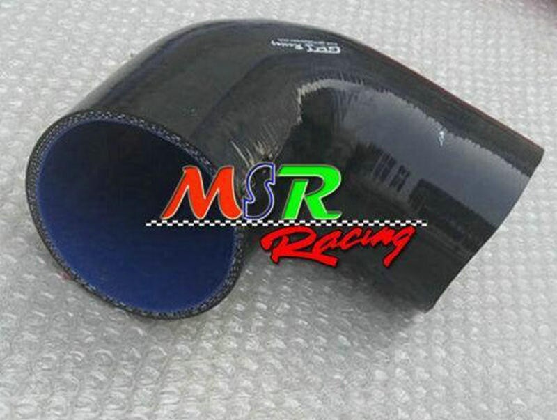 2-Inch Straight Silicone Turbo Coupler Hose for Intercooler Intake - Black