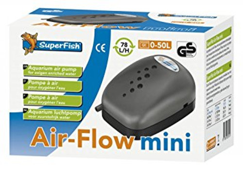 Superfish Air Flow Mini Budget Air Pump Aquarium Fish Tank Airpump 78L/H - Picture 1 of 1