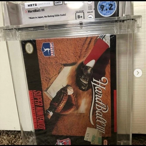 Hardball 3 III Super Nintendo 1994 SNES SEALED WATA GRADED