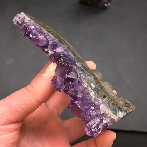 Natural Uruguay Amethyst Crystal Cluster Butterfly Fairy Healing Decoration 1Pc - Picture 7 of 12
