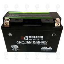 AGM BATTERY FOR YAMAHA YZFR6S YFZ-R6S R6S 2006-2009 / MAJESTY 400 YP400 2005-15