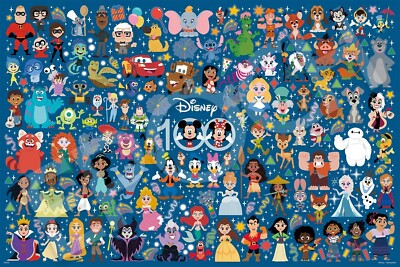 版画 Disney100 Cute Celebration EDITION100 1000 piece jigsaw puzzle 100th anniversary Disney CUTE CELEBRATION