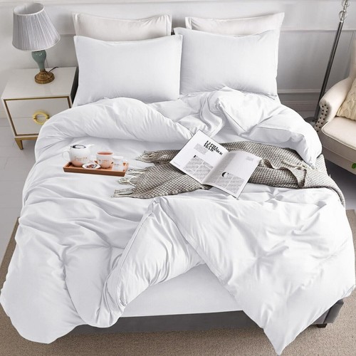 100% EGYPTIAN PCOTTON DUVET COVER BEDDING SET QUILT COVERS SNG DOUBLE KING SIZE - Picture 25 of 35