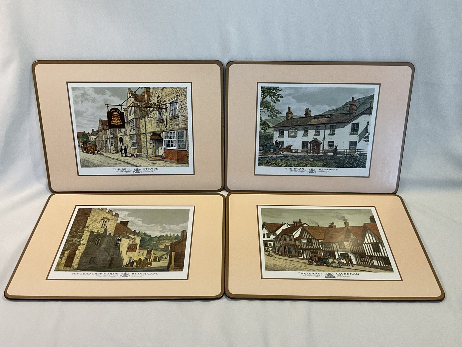 Vintage Pimpernel England 4 Placemats Set Of Old English Inns, Cork Backed eBay