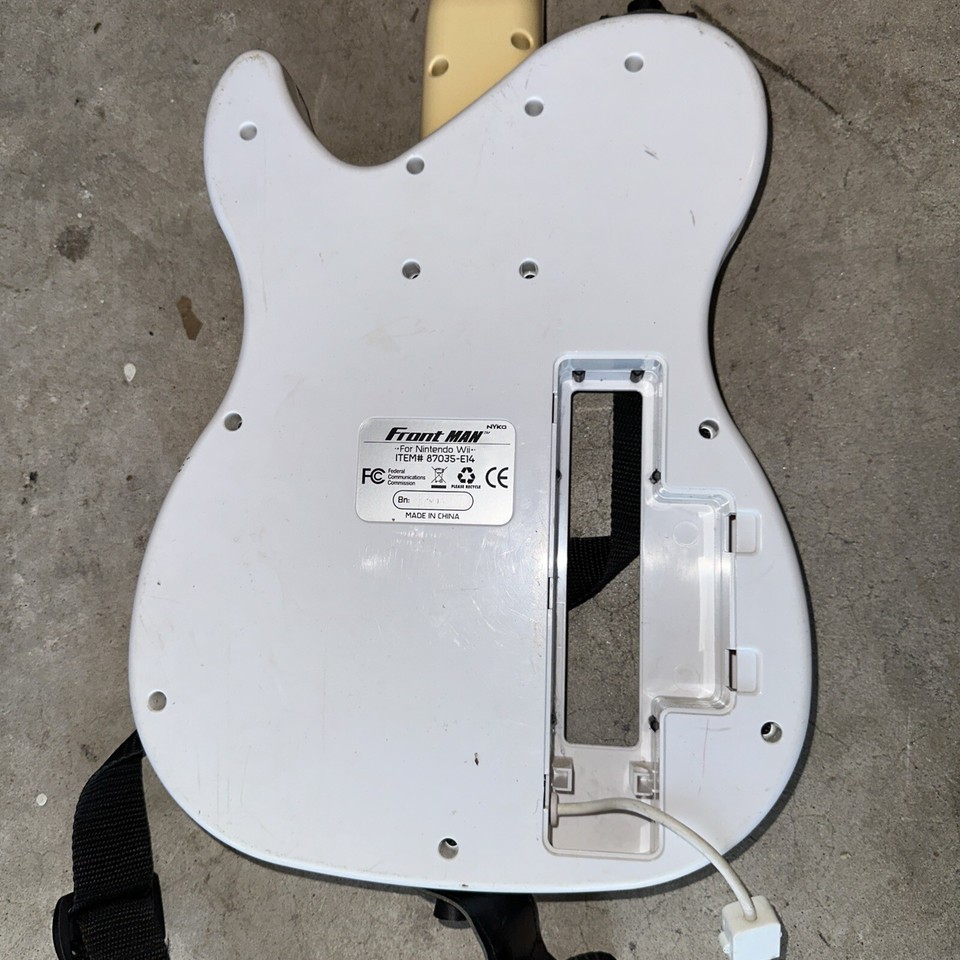 Guitar Hero Nyko Front Man Nintendo Wii White & Pink Controller Missing