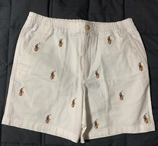 Ralph Lauren polo All Over Pony Boys Size 16 White Shorts