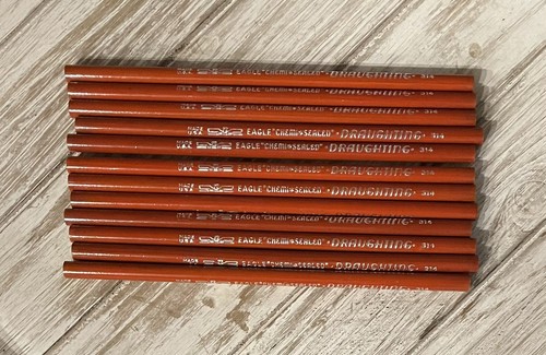 Vintage Eagle Pencils Draughting #314 Sketching Drafting Pencil 12 NEW In Sleeve - Picture 3 of 6