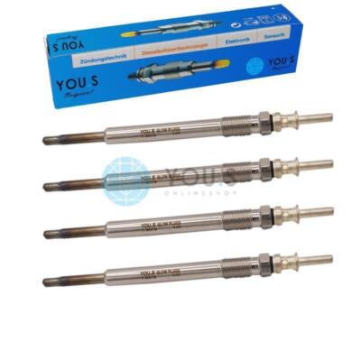 4 Pieces YOU.S Original Glow Plugs For OPEL ZAFIRA A / SAAB 9-3 2.0 2.2 DTI TiD