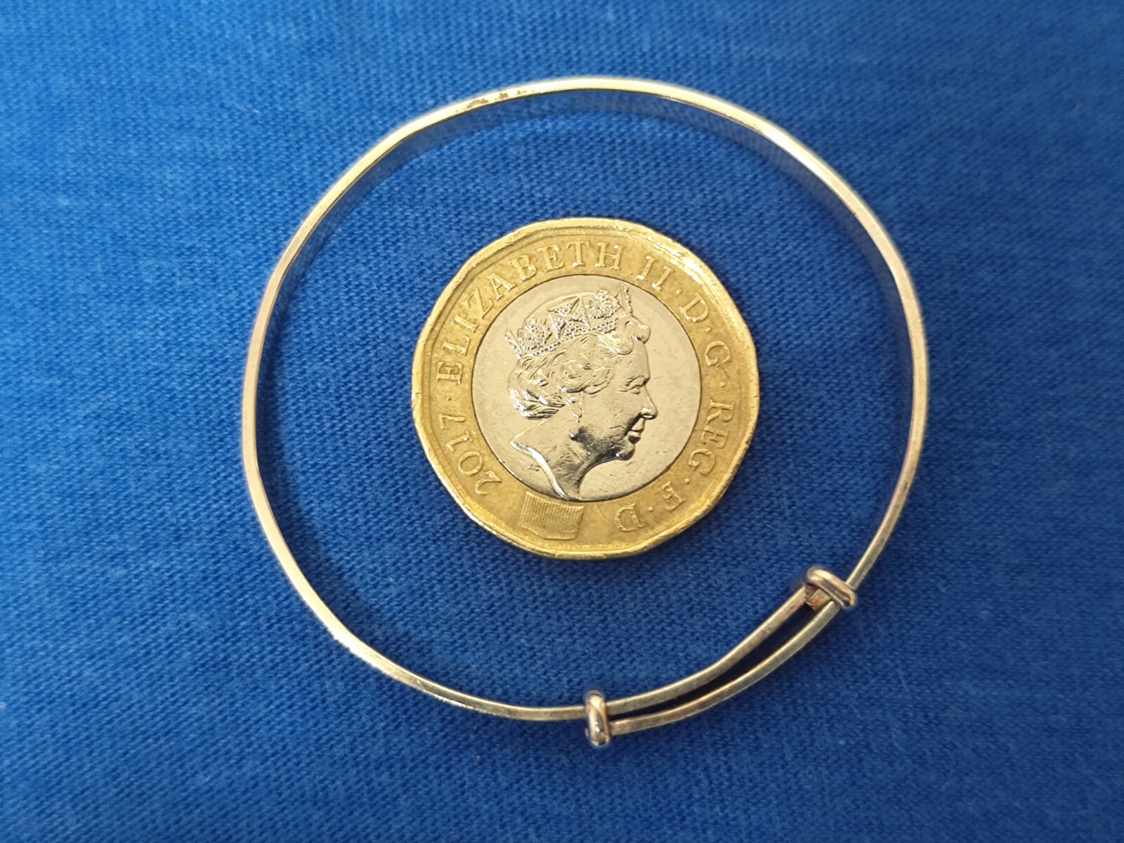 Solid Silver Christening Bangle / Silver Bracelet… - image 5