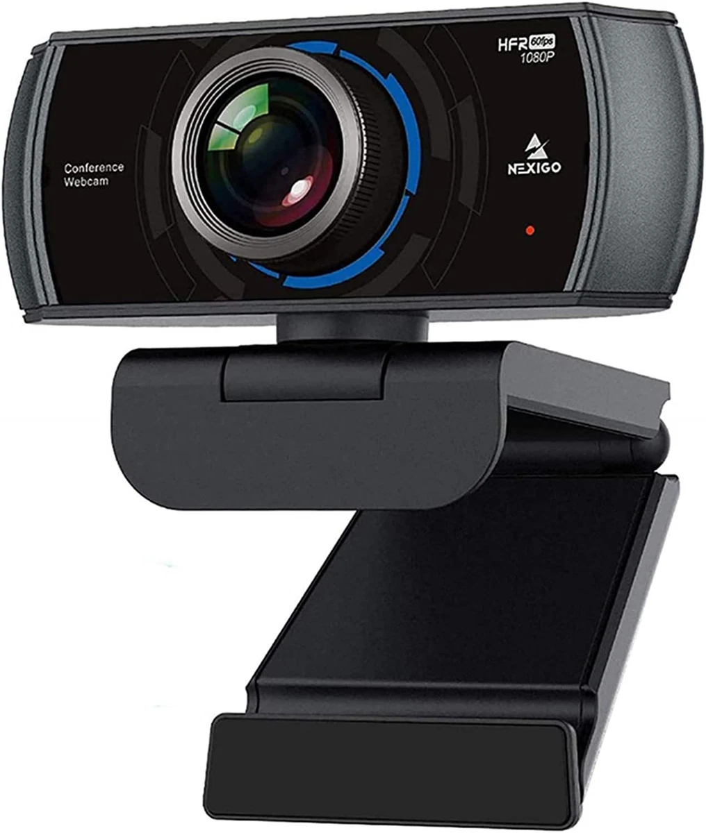 N980P 1080P 60FPS Webcam with Microphone and Software Control, USB Computer  Came