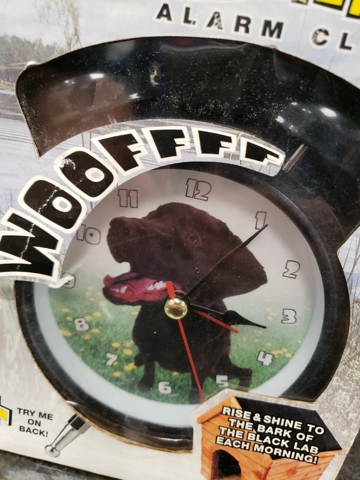 	Mark Feldstein Wacky Wakers Black Lab Alarm Clock  # JV01DBL - Image 3 of 3