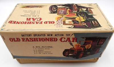 Vintage Old Fashioned Car Battery Operated New Action Toy Vintage Old Fashioned Car Battery Operated New Action Toy
