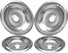 Range Stove Chrome Drip Pans Replaces For Whirlpool, Magic Chef Electric Range