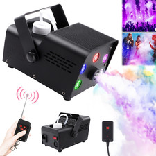 500W Smoke Fog Machine RGB 5LED Light DJ Party Vertical Spray Fog w/Remote