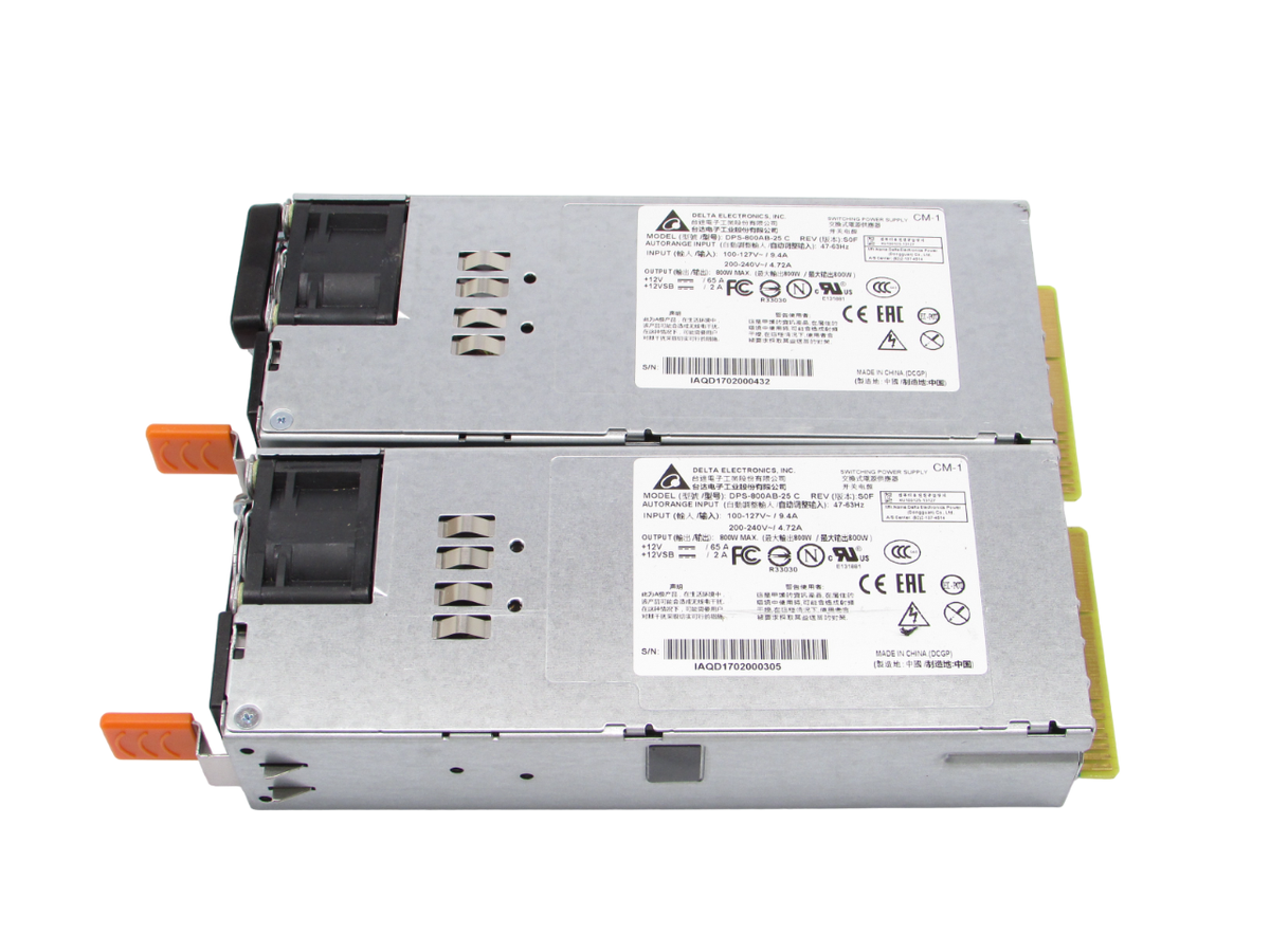 2x Delta Electronics DPS-800AB-25 C 800W Switching Power Supply